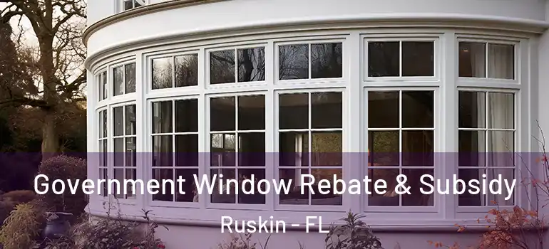  Government Window Rebate & Subsidy Ruskin - FL