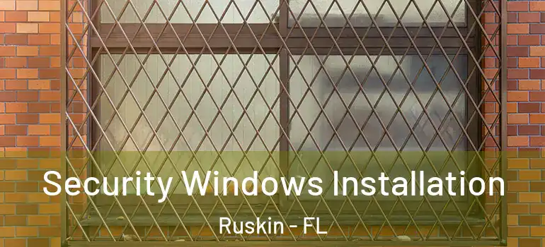  Security Windows Installation Ruskin - FL