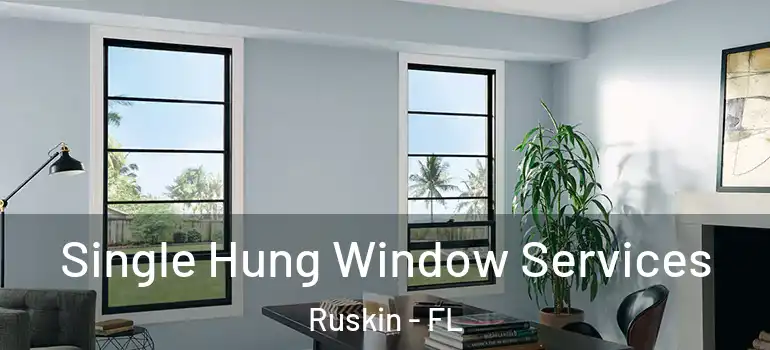  Single Hung Window Services Ruskin - FL